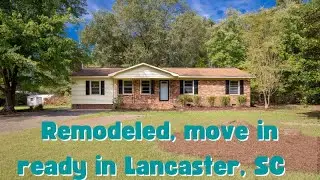 Spacious ranch home nestled on 1.2 acres remodeled and move in ready in Lancaster, SC!