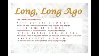 Long, Long Ago - Lang, lang ist’s her / Harmonica Tabs