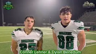 Mogadore Wildcats seniors Conner Lehner & Dylan Benedum following their 42-21 Regional Championship