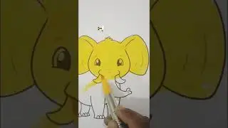 Elephant Drawing, Painting & Coloring For Kids and Toddlers_ Easy Art