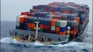 Biggest Container Ships Disasters Caught Monster Waves In Storm
