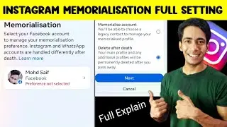 Instagram Memorialisation Setting Kaise Kare | Instagram Memorialisation Kya Hai