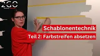 Farbstreifen absetzen I Schablonentechnik: Teil 2 I Malerwissen2go