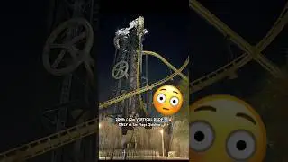 Iron Rattler Night Testing 🌙 | 200ft / 62m Tilt Coaster at Six Flags Qiddiya 🎢🔥#shorts