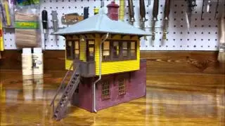 Atlas O Scale Hillside Junction Signal Tower Kit #6900 Built and weathered