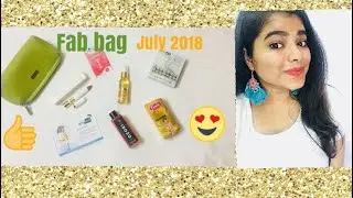 Unboxing & Review of fab bag| July 2018| My glam lipstick| Shraddha Mittal ||