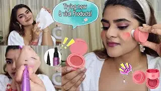 Trying Viral Products 😱| Monsoon Friendly Makeup | Water Resistant/ Waterproof Makeup