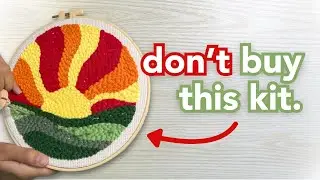 trying a cheap walmart punch needle kit so you don't have to &darr;