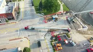 Bremer Avenue Bridge Beam Delivery (3) - Waverly, IA 8/29/25