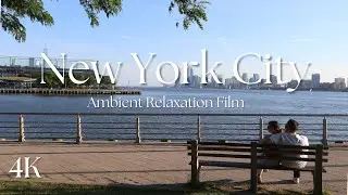 4k NYC Pier - Hudson River 1 Hour Still Shot- Ambient, Scenic Relaxation Film