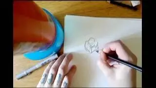 How to easily draw a traditional rose tattoo