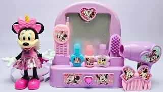 Disney Minnie Mouse Hair Styling Set Satisfying with Unboxing Compilation Toys ASMR #1005