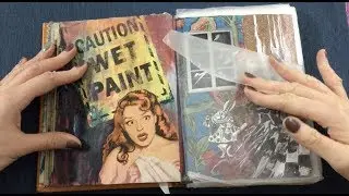 ASMR (no talking lo-fi) Art Journal: Paper sounds, page turning, crinkles, tapping, tracing