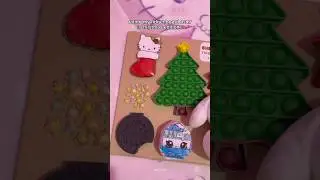 christmas fidget board asmr🎄🩷#diy#fidget#fidgetboard#asmr#sanrio#kawaii#craft#christmas#hellokitty