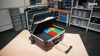 Allit ProServe Service- und Montagekoffer aus Polycarbonat, abnehmbarer Trolley
