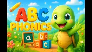 ABC Phonics Bouncy Plosive Sounds! | B, D, G, K, P, T Action Songs with Siwoo the Tiny Turtle