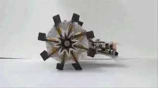 Deformable Mobile Robot with Origami Wheels which can expand and shrink in size automatically