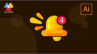 Notification bell tutorial in Adobe illustrator