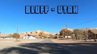 Блафф, Юта &mdash; город посреди пустыни в США.[4k]