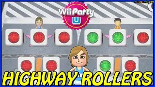 Wii Party U - Highway Rollers (Alex vs Leonel vs Sophia vs Zi-Kai, Expert com ) Board Game Play