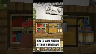 HOW TO MAKE MODERN INTERIOR IN MINECRAFT #FORYOU #MINECRAFT #GAMING #NEWCHANNEL #VIRALSHORT #growth