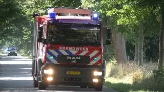 Reserve tankautospuit 01-0131 Groningen met spoed naar een gaslekkage in Rhederveld