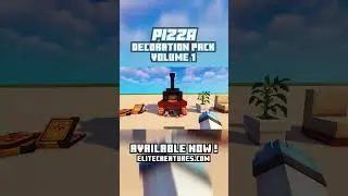 Pizza Decoration Pack Volume 1 | Minecraft Decorations & Furnitures #minecraft #elitecreatures