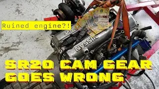 Big cam SR20 cam gear instillation. Engine out?!