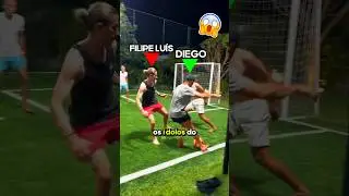 DIEGO VS FILIPE LU&Iacute;S NO FUTEBOL DOS AMIGOS!😂 #flamengo #diego #filipeluis #futebol