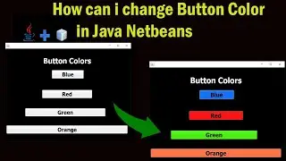 How can i change Button Color In JFrame|Java|Netbeans