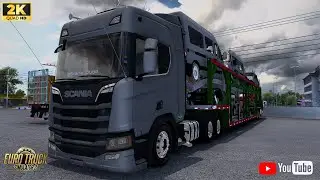 ETS2. 1.57 -SAINDO DE CEGONHA DO MATO GROSSO NA SCANIA R450 COM DIRETÃO,  E REALISMO TOTAL