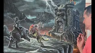 #128 How to Paint He-Man & Battle Cat from Masters of the Universe | Acrylic Painting Tutorial