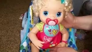 Blonde My Baby Alive Can Use REAL Baby Pacifiers!
