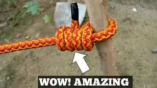 HOW to tie a rope Around the Pole?#how #rope #knots