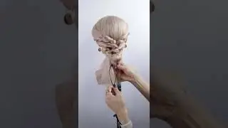 Easy Updo with Small Elastics: Step by Step Tutorial #shorts #hairtutorial #easyupdo #beginnerhair