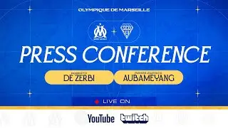 🎙️ Revivez la conf&eacute;rence de presse de Roberto De Zerbi et Aubameyang avant #OMSCO