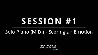 My first assignment at the Film Scoring Academy of Europe :D