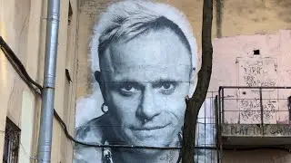 Graffiti in memory of Keith Flint. 19.07.20 Saint Petersburg. Russia. video: Alex Kornyshev