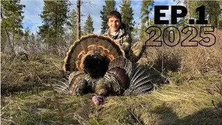 GIANT FIRST TURKEY! WASHINGTON TURKEY HUNTING | EP. 01 2025