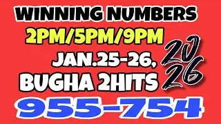 BUGHA 2HITS 955 754 SWERTRES HEARING JANUARY 25-26, 2026