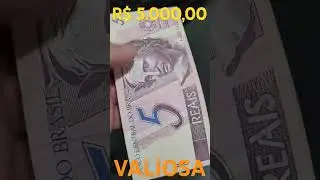 💫 R$ 5.000,00  ❗C&eacute;dula rara  muito valiosa de 5 reais com asterisco a famosa c&eacute;dula reposi&ccedil;&atilde;o
