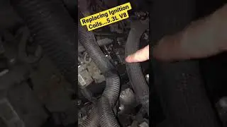 Замена катушек зажигания на 5,3-литровом двигателе Chevrolet V8. Полное видео на моём канале YouT...
