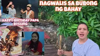 NAGWALIS AKO SA BUBONG NG BAHAY | Nagprito ng Diamond Squid para sa Pulutan🦑
