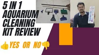 5 in 1 Aquarium Cleaning Kit Review #aquariumaccessories #review #fishtankcleaningkit