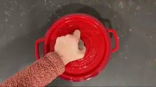 #shorts Bruntmor, Enameled Cast Iron Dutch Oven Casserole Dish 6.5 quart Large Loop Handles.mov