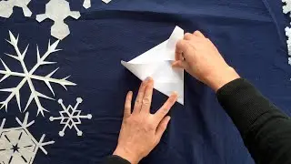Pliage pour un flocon de papier