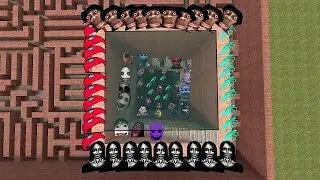 Too much nextbot and friends in big maze garry s mods