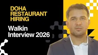Walking Interview for Restaurant Jobs in Doha Qatar 🇶🇦 | 2026 Hiring Update