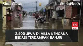 Banjir 60 Cm Genangi Villa Kencana Bekasi, Warga Minta Perahu Karet | SindoFlash