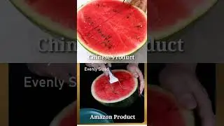 Chinese Product vs Amazon Product | 2 in 1 watermelon fork slicer #shorts